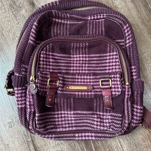 Rare Vintage Juicy Couture Pink Plaid Backpack